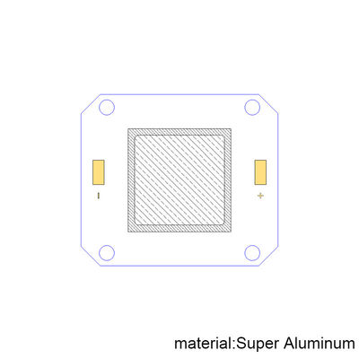 경화 시스템을 위한 전기적 전력 50W 395nm UV LED 칩 0