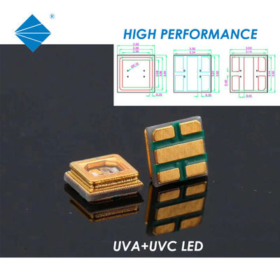 표면 살균을 위한 3.5*3.5mm 소형 SMD LED 3-5mw 0.5w SMD UVC LED