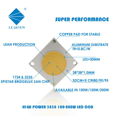 높은 CRI 3000K 4000K 6500K 36V 옥수수 속 LED 칩 알루미늄 구리 기질
