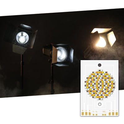 고출력 COB LED 칩 300W 500W RGBWW 38x56mm 110LM/W 2400K-7000K 상업 조명용
