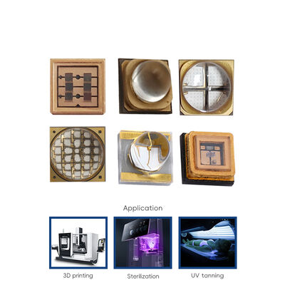 높은 UV 방출 290-310nm 파장 UVB LED 칩 10000 작업 시간 및 2 년 의료 치료 및 식물 성장 보증