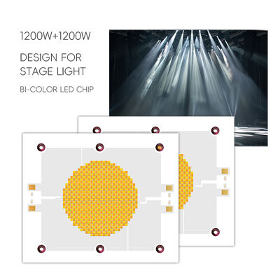 1200W 75-85V Ra95 2700K/6500K 18-21A*2 120x100mm 사진 램프용 고전력 LED COB 칩 흰색 따뜻한 흰색 듀얼 디밍