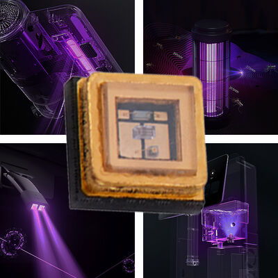 8-12mW 0.5w 3535 먼 깊이 UVC 120도 270-280nm UV 자외선 UVC LED 다이오드 모듈