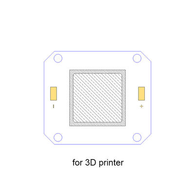 3D 프린터, 높은 밀도 4046 COB LED 칩을 위한 20W 385nm UV LED 칩