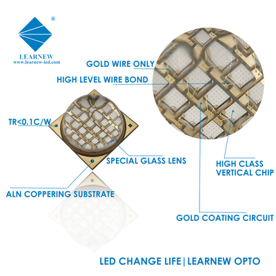 1616 UVA LED 칩 고효율 100w 48-54v 365nm 385nm 395nm 60-90° 3D 프린터
