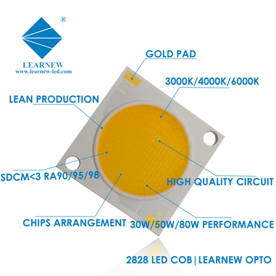 슈퍼 알루미늄 2828 플립 칩 코브 LED 30w 50w 100w 고전력 LED 칩