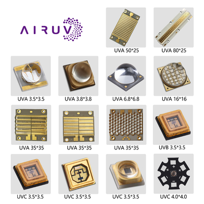 3D 프린터 3535 3838 6868 UVA 10W 50W 100W 200W 300W UV LED 칩 365nm 385nm