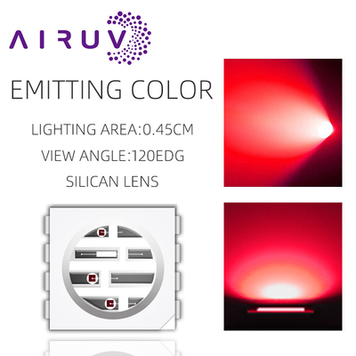 소매 SMD5050UYFIR SERIES 0.5w LED 칩 585-595nm 840-850nm 80-100mW 카메라 및 3D 프린팅용 무료 샘플