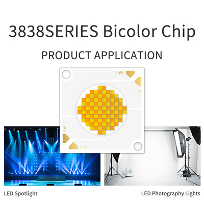 200W 200W COB LED 칩 CRI95 듀얼 디밍 CCT 2700K 6500K을 가진 양색 COB LED