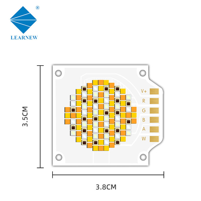 90 LM/W 350W 5 컬러 COB LED 칩 620nm/460nm/520nm/2700K/6500K 방출 크기 26mm CRI 95 뷰 앵글 120 CCT