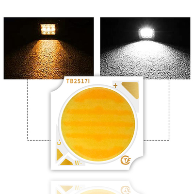 18W 25W 듀얼 컬러 COB LED 칩 2800k 6500k 1919 LED COB 조절 사진 램프