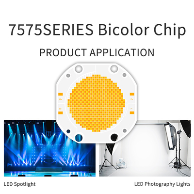600w+600w 듀얼 컬러 코브 LED 칩 7575 디밍 가능 2700-6500k 54v 60v 사진용 빛