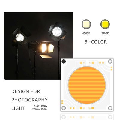 5454 디메이블 200w 150w Cob LED 칩 듀얼 컬러 온도 2700k 6500k 51-53v 57-60v