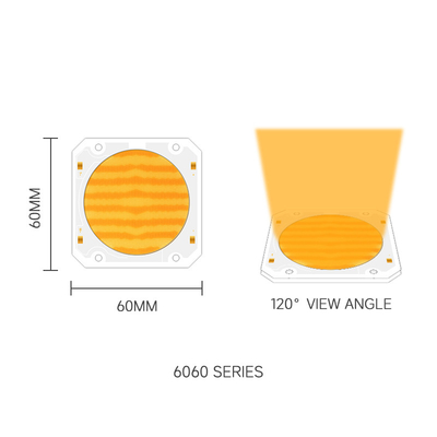 바이 컬러 코브 LED 칩 6060 듀얼 CCT 2700K 6500K 코브 칩 고전력 300W * 2 LED