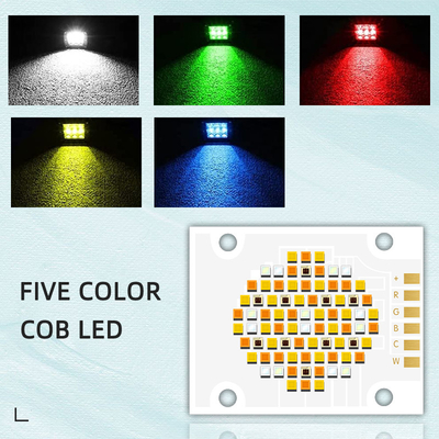 180W 5가지 컬러 COB LED 칩 RGBCW 고전력 LED 칩 VF 24V EMIT 크기 32mm 출력장