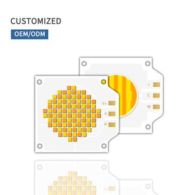 3838 시리즈 양색 LED 칩 50W + 50W 200W + 200W 고전력 칩 2700K 6500K 사진 빛