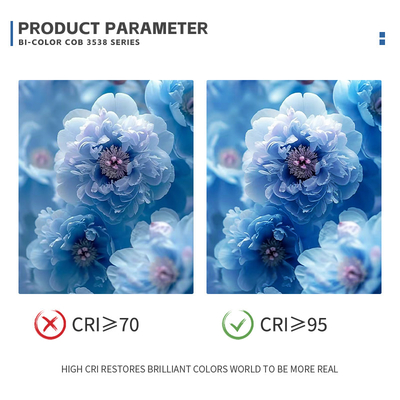3838 시리즈 양색 LED 칩 50W + 50W 200W + 200W 고전력 칩 2700K 6500K 사진 빛