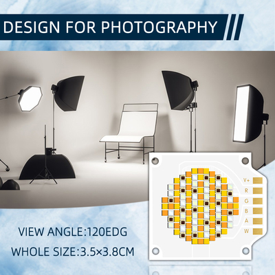 3538 250W 5 컬러 COB LED 칩 620nm/460nm/520nm/2700K/6500K CCT 및 24-26V