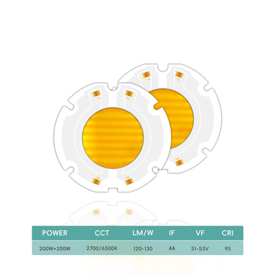 AC 51-53V 2700K-6500K 풀 스펙트럼 LED 칩 200w AC COB LED 칩