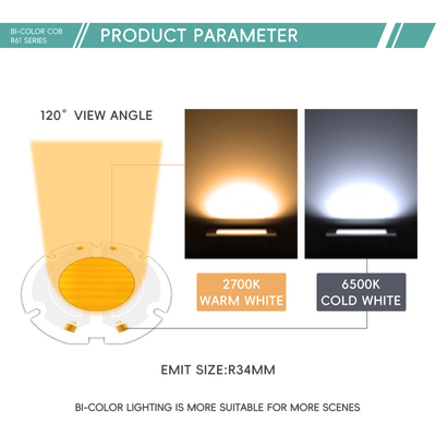 AC 51-53V 2700K-6500K 풀 스펙트럼 LED 칩 200w AC COB LED 칩