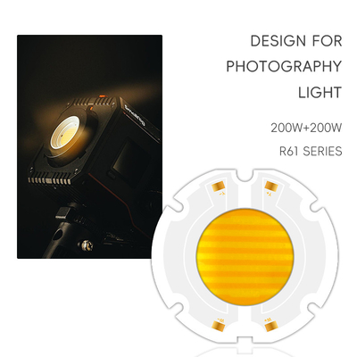 사진 빛 LED 칩 200W 고전력 SMD LED VF42-46V 51-53V 60X60MM 사용자 정의