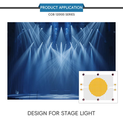 고효율 LED 칩 120100 크기 2700k 6500k 1200w 플립 칩 COB LED 램프 사진 등용