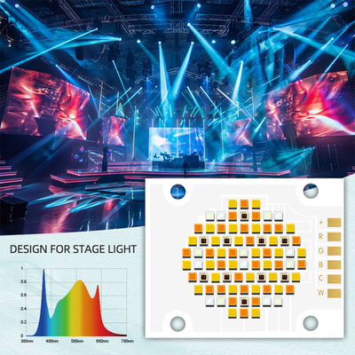 RGBCW 5색 COB LED 칩 180W 2700k 6500k 4050 사진 COB 칩
