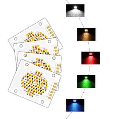 고효율 LED 칩 4050 크기 2700k 6500k 180w 5 가지 색상 COB LED 칩