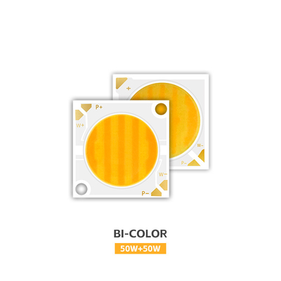 COB LED 칩 2800k / 6500k CCT 고 CRI RA95 COB LED 칩 R21mm 40W+40W 100-110lm/w 1.1A 36-38V 스테이지 조명