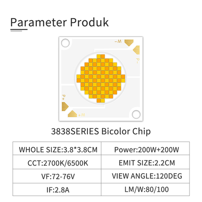 높은 색상 정확도 95% 200W 200W LED 비즈 테이블 램프 (영화, 텔레비전, 댄스, 사진용)