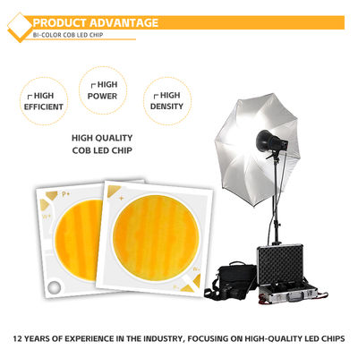 양색 고 CRI COB LED 30W/40W/50W/80W 2in1 따뜻한 흰색과 차가운 흰색 2424 LED COB 칩