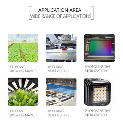 커스터마이징 가능한 UV LED 칩 SMD 3535 3838 8025 220-420nm 5년 보증