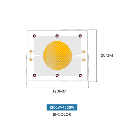 사진 촬영용 2400W 듀얼 컬러 COB LED 칩 2700K 6500K CRI 95+
