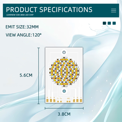 3856 COB LED 칩 사진등용 300W 36-39V RGBCW