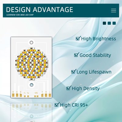 3856 COB LED 칩 사진등용 300W 36-39V RGBCW