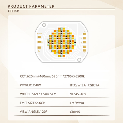 3545 LED 칩 350W RGBCW 45-48V 고휘도 COB