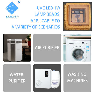 CE 인증 270nm 265nm 275nm UVC LED 칩, 석영 유리 렌즈 포함, 정수기용