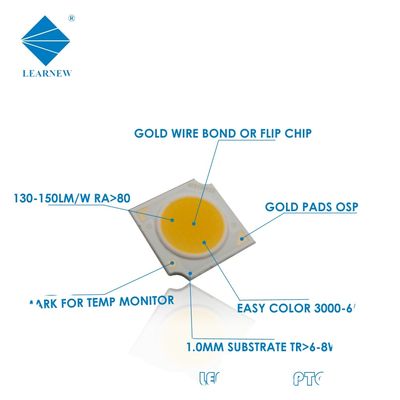 1414 Size COB LED Chip with 2700-6500K Color Temperature and 10W 15W 30W Power for LED Downlight and Car Light