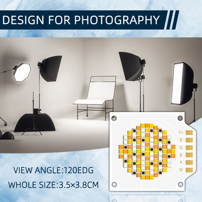 고품질 RGBWW 3538 COB LED 칩, 2년 보증, 24-26V 입력 전압, LED 무대 조명용 10000시간 작동