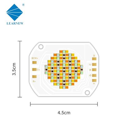 350W RGBWW 5 in 1 컬러 COB LED 칩, 45-48V 입력 전압 및 120° 시야각, 사진 조명용