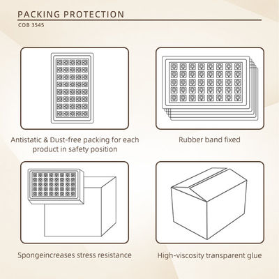 350W RGBWW 5 in 1 컬러 COB LED 칩, 45-48V 입력 전압 및 120° 시야각, 사진 조명용