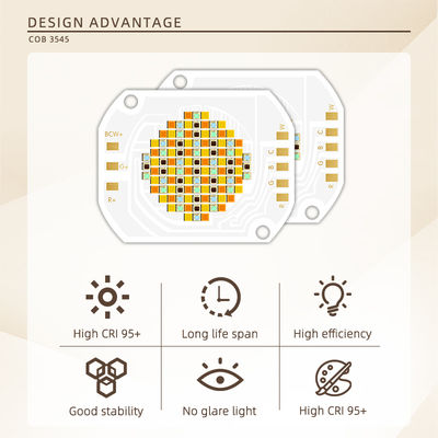350W COB LED 칩 2700K-6500K RGBCW 풀 컬러 튜닝 가능, 120° 시야각, 무대 및 사진 조명용