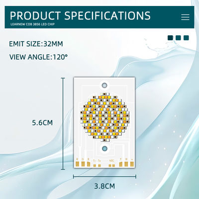5-in-1 RGBWW COB LED 칩 300W 500W 460/520/620NM (무대 조명 및 DIY 프로젝트용)