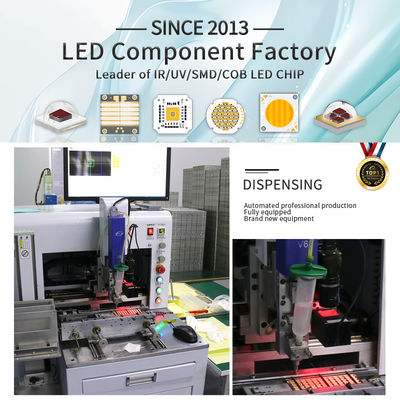 5-in-1 RGBWW COB LED 칩 300W 500W 460/520/620NM (무대 조명 및 DIY 프로젝트용)