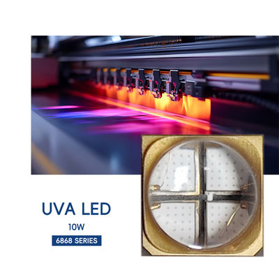 도매 UVA LED SMD6868 365nm 보라색 빛 10W LED 칩 UV 경화기 잉크 인쇄 및 식물 성장 조명 UV 경화용