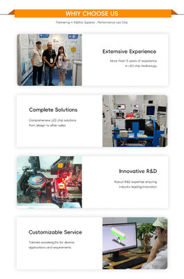 2100W 고전력 8598 RGBCW COB LED 칩, 95 고 CRI와 80-86V 입력 전압