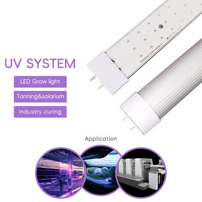 1.5M UV LED 튜브 365nm 370nm 100W 120W UV 튜브 램프 의료용 1.7M AC 디자인 태닝 베드 UV LED 광선 치료 솔루션 전문가
