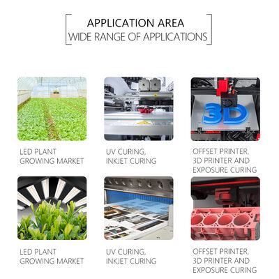 신형 UV LED 램프 비드 UVA SMD6868 LED 칩 R5.0MM 365nm 385nm 395nm 10W 3D 프린터 식물 성장 소독 공장 직판
