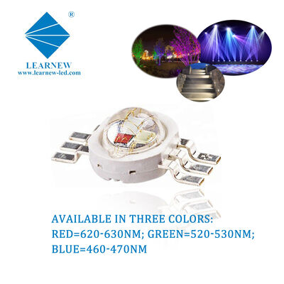 순수 구리 리드프레임 3W RGB LED 어레이 고출력 적색 녹색 청색 LED 칩 (LED 다운라이트 및 트랙 조명용)