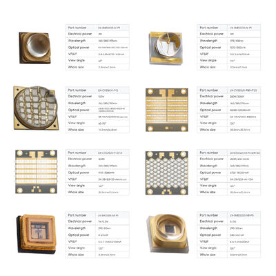 3W UVC 3535 패키지 265nm SMD 고성능 SMD 500mA UVC LED 다이오드 고효율 110mW 275nm 물 공기 정화